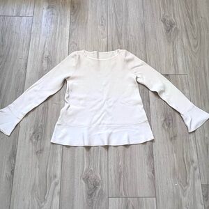 Ann Taylor Peplum Knit Top, XS